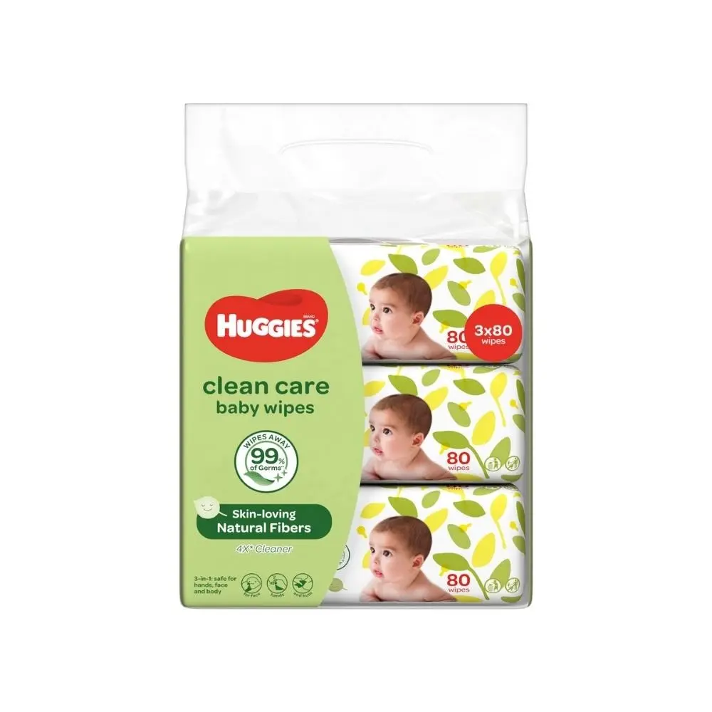 100% Naturfaser Reiner Duft Alkoholfreie Sicherheit Baumwolle Clean Care Baby Tissues 3x80 für saubere Hand, Gesicht und Körper