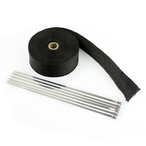Envolturas de calor del colector de escape del cabezal de la motocicleta 2in - 1/16 in - 32 <span class=keywords><strong>FT</strong></span> Custom 10M Rolls + 30cm Ties - Product Image 1