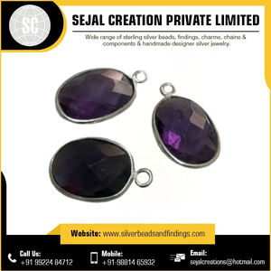 Conectores de piedras preciosas con bisel de Plata de Ley 925 de estilo vintage, hallazgos de joyería chapados con patrones redondos, tamaños de 3mm y 5mm - Product Image 5