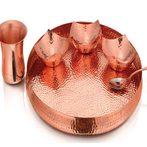 Meilleur prix Cuivre Acier Inoxydable King Set Écologique Couleur Émail Technique Petits Bols Gobelets D'eau Assiette pour le Dîner - Product Image 1