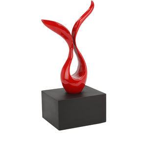 Urna de cremación artística infinity, suministros funerarios de aluminio, escultura, recuerdo de metal, barato, rojo/Negro, a la venta - Product Image 2