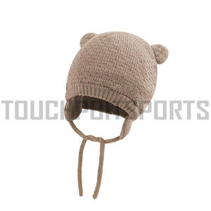 หมวกบีนนี่ถักฟรีสำหรับฤดูหนาว,หมวกฟุตบอลลายแจ็คการ์ดปักโลโก้แบบสั่งทำ - Product Image 4