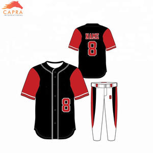 Uniformes Deportivos de Béisbol Impresos con Diseño Personalizado de Alta Calidad al por Mayor para Hombres y Mujeres, de Secado Rápido y Transpirables, Nueva Llegada - Product Image 4