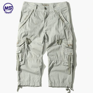 Pantalones cortos Cargo sueltos para hombre para el verano Patrón sólido Diseño de camuflaje Estilo casual Pantalones cortos para él - Product Image 6