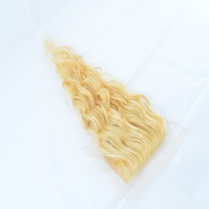 100% ที่ยังไม่ได้บําบัดผมมนุษย์สีบลอนด์ผ้ามัดปิด 4x4 5x5 613 ลูกไม้ด้านหน้า 13x6 และ 13x4 สไตล์ผมล่าสุด - Product Image 4