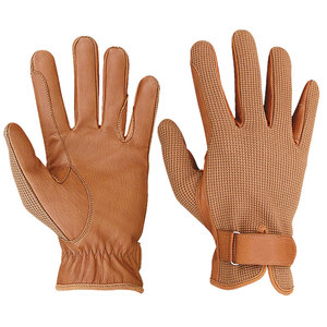 Guantes de equitación y ciclismo unisex de piel de cabra antideslizantes Geo Brother Co, de invierno, con cierre de gancho y bucle, de dedo completo, ¡los más vendidos! - Product Image 1