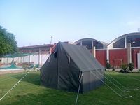 Tente de camping en toile double couche STI 4 saisons pour 1-2 personnes, 100% imperméable, coupe-vent, pliable, équipement d'extérieur pour l'hiver