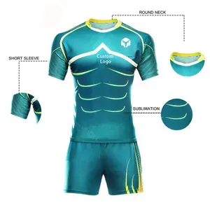 wholesale cook islands rugby league jersey sublimation suit Rugby Shirt Long Sleeve