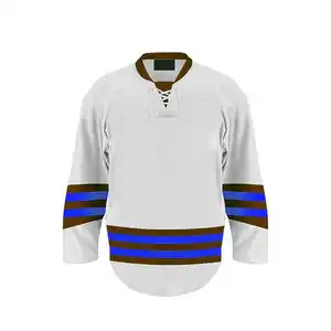 Sports Wear Ice Hockey Jersey 100% Polyester Made Adults Wear