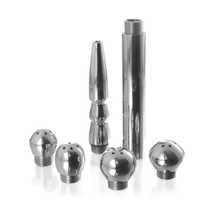 Nhà Sản Xuất Bán Buôn Irisco Chất Lượng Cao Bdssm Đôi Trục Thép Không Gỉ Vòi Phun Chất Lượng Đảm Bảo Thuốc xổ Tắm Đồ Chơi Tình Dục - Product Image 6