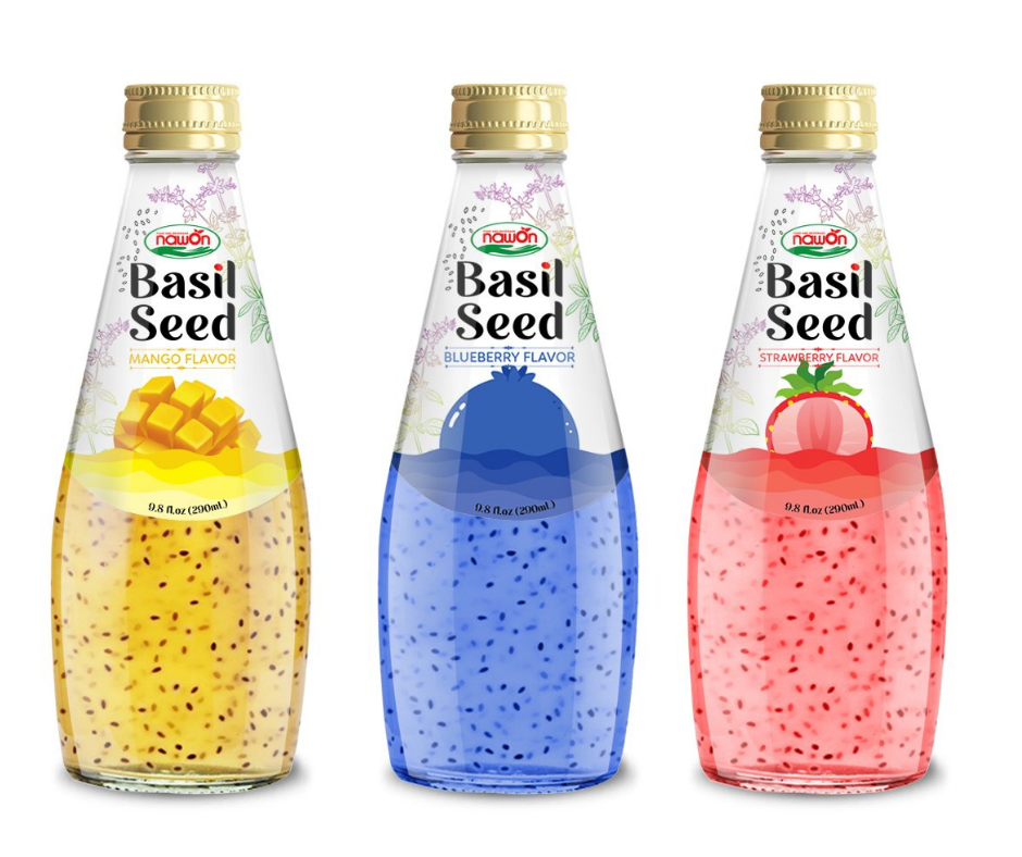 Tamarind ISO Basil Seed Drink Provider 290ml Soursop Juice Free Sample Wholesale Price OEM