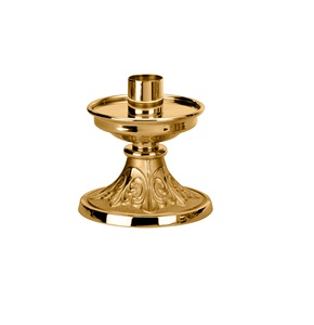 Portavelas de altar cuadrado de metal de Brassworld India, modelo religioso pulido hecho de latón - Product Image 2
