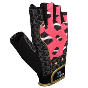 Vente en gros de gants de gymnastique avec Logo personnalisé, respirant, demi-doigt, entraînement, Fitness, exercice, haltérophilie, gants pour femmes - Product Image 3