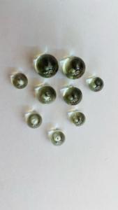 Cabochon lisse en améthyste verte naturelle, pierre précieuse propre en boucle de qualité supérieure pour la fabrication de bijoux et l'artisanat. - Product Image 2