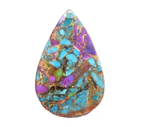 Perlas de GEMA de turquesas para joyería, piedra preciosa de color rosa, Mohave, espinela, manzana, verde, Turquesa - Product Image 1