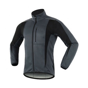 Jersey de vélo pour hommes, veste de cyclisme imperméable, coupe-vent, en laine thermique, vtt, pour course à pied, collection automne et hiver - Product Image 2