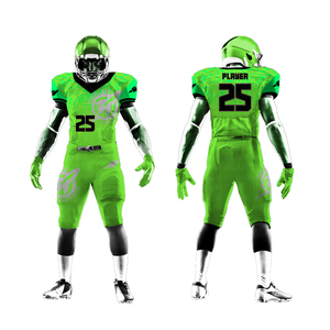 ชุดกีฬาอเมริกันฟุตบอลแบบมืออาชีพ ดีไซน์ล่าสุดปี 2025 เสื้อและกางเกงแบบซับลิเมชั่น สไตล์เสื้อเชิ้ต - Product Image 3