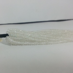 2mm 3mm Natural Micro cristal cuarzo piedra facetada Rondelle piedras preciosas hilo cadena semipreciosa a precio al por mayor DIY - Product Image 3