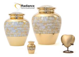 โกศทองเหลืองทำมือสำหรับใส่เถ้ากระดูกสัตว์เลี้ยง ขัดเงาอย่างดี สไตล์อเมริกัน ดีไซน์แบบม็อบ อุปกรณ์งานศพโลหะ - Product Image 2