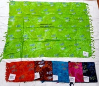 Pañuelos largos de rayón con estampado animal hechos a mano para mujer, pareos y sarongs multicolor, ropa de playa de verano, estampados en serigrafía, venta al por mayor.