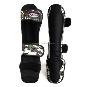 RHS chất lượng camo da MMA Muay Thái đá đấm bốc bảo vệ chuyên nghiệp đá bảo vệ ống chân - Product Image 1