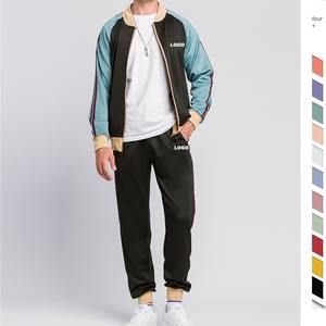 Sweat-shirt à capuche pour homme, Logo personnalisé, pantalon de Sport, survêtement deux pièces, Fitness, course, - Product Image 4