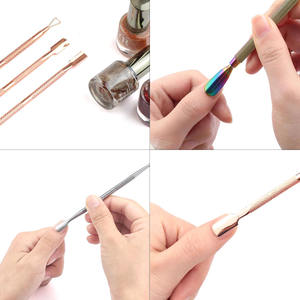 Empujador de uñas de cutícula, diseño de alta calidad, mango de acero inoxidable 2022, novedad - Product Image 2