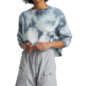 Personnalisez le design et le logo personnalisés de haute qualité sur votre propre sweatshirts à col rond Tie Dye pour femmes - Product Image 3