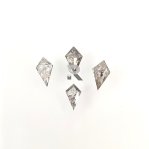 Diamants polis en forme de cerf-volant rustique, pour sel et poivre, naturel - Product Image 2