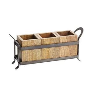 Porte-couverts en bois au design attrayant avec une forme rectangulaire de la plus haute qualité Porte-couverts au prix le plus bas - Product Image 3