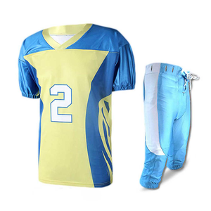 Uniformes de fútbol americano personalizados de alta calidad unisex, conjunto deportivo transpirable de secado rápido con servicio OEM de talla grande disponible - Product Image 1