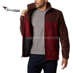 Vente en gros Logo personnalisé hommes hiver polaire veste réversible avec col montant - Product Image 2