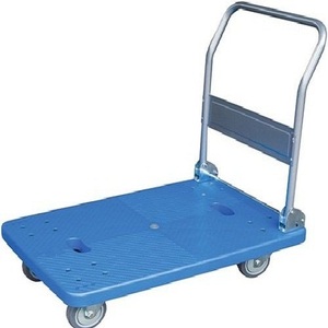 Hot Sale Product Aluminium <b>Platform</b> Hand Truck <b>Trolley</b> Plastic Body (PP-150) Hand Push <b>Trolley</b> 2025 - Product Image 1