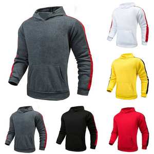 Venta al por mayor Unisex 100% algodón gimnasio sudadera bordado 3D logotipo personalizado pulóver forro impermeable para hombres mujeres capucha de gran tamaño - Product Image 4