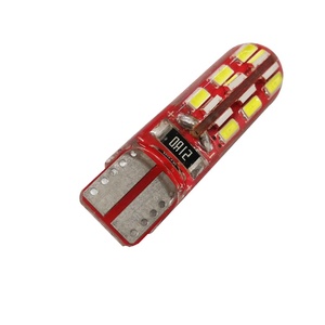 F2world LED không thấm nước IP65 12V 24V Silicone T10 3014 42smd T10 LED 194 168 W5W T10 LED Side tấm giấy phép ánh sáng bóng đèn - Product Image 2