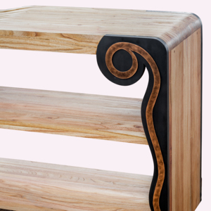 Aparador Toge de Madera Maciza con Acabado Natural, Mueble Clásico de Almacenamiento para Sala de Estar, Comedor, Hogar y Hotel - Product Image 2