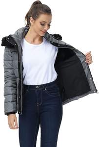 Veste bouffante mince pour femmes de vente chaude sans manches Crop Down avec col montant pour l'hiver - Product Image 4