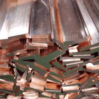 Barre plate carrée en cuivre Costal, 99,9 % cuivre pur, excellente conductivité thermique, soudable, pliable, taille industrielle