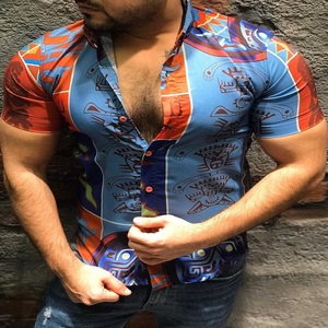 Camisas largas hawaianas para hombre, camisa de tela de algodón, 100 algodón - Product Image 4