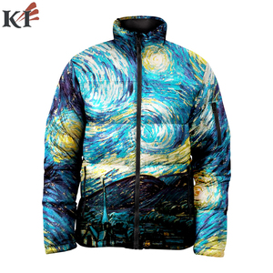เสื้อแจ็คเก็ตพัฟเฟอร์ฤดูหนาวสำหรับผู้ชาย KEVEN IMPEX แบบสองด้าน ระบายอากาศได้ดี กันลม เป็นมิตรต่อสิ่งแวดล้อม  ผ้าไหมแท้ 100% บุด้วยใยฝ้าย คอตั้ง - Product Image 4