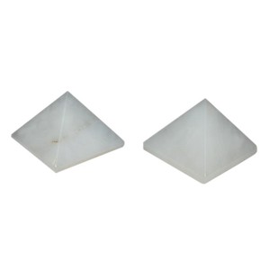 Obtenez des petites pyramides en quartz blanc en ligne : Petites pyramides en quartz blanc à vendre - Product Image 1