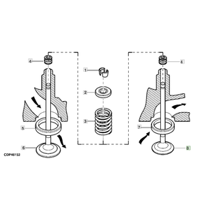 JD JohnDeere Tractor <b>Exhaust</b> <b>Valve</b> Part R97493 for Farms-New & Used Condition - Product Image 1