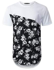 Mens <b>T</b>-Shirt Cotton 100% Printing Custom Logo Blank Cotton Breathable Polyester Rayon Blend Fitted <b>T</b> Shirt - Product Image 1