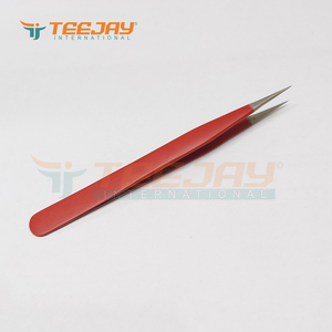 เครื่องมือเสริมสวยฟันเจย์,เครื่องมือต่อขนตาตรง12ซม. ไทเทเนียมสีน้ำเงินพร้อมด้ามจับเพชร - Product Image 2