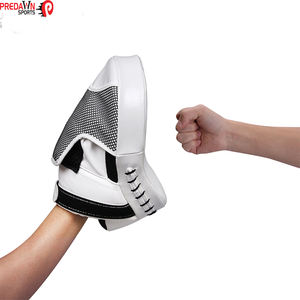 Manoplas de boxeo con logotipo personalizado 2025, almohadillas de enfoque, manoplas curvas, almohadilla de enfoque para patadas, hecha de cuero de vaca de alta calidad para entrenamiento - Product Image 2