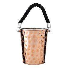 Seau à glace en cuivre antique avec grands refroidisseurs à vin martelés, seau à boissons en cuivre très vendu - Product Image 4