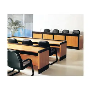 Simple style wooden meeting room conference table