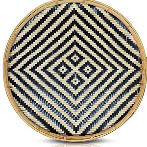 Set 3 New Woven <b>Bamboo</b> Wall Art Hanging Decor, <b>Bamboo</b> <b>PLACEMAT</b> Tray Made in Vietnam - Product Image 1