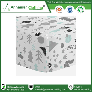 Drap en coton biologique certifié CPSC pour berceau Drap de berceau certifié GOTS avec étiquette et emballage personnalisés avec logo imprimé - Product Image 2