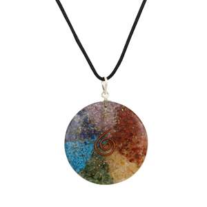 Chakra <b>Orgone</b> Pendant Wholesale – 7 Chakra <b>Crystal</b> Energy Jewelry in Bulk - Product Image 1